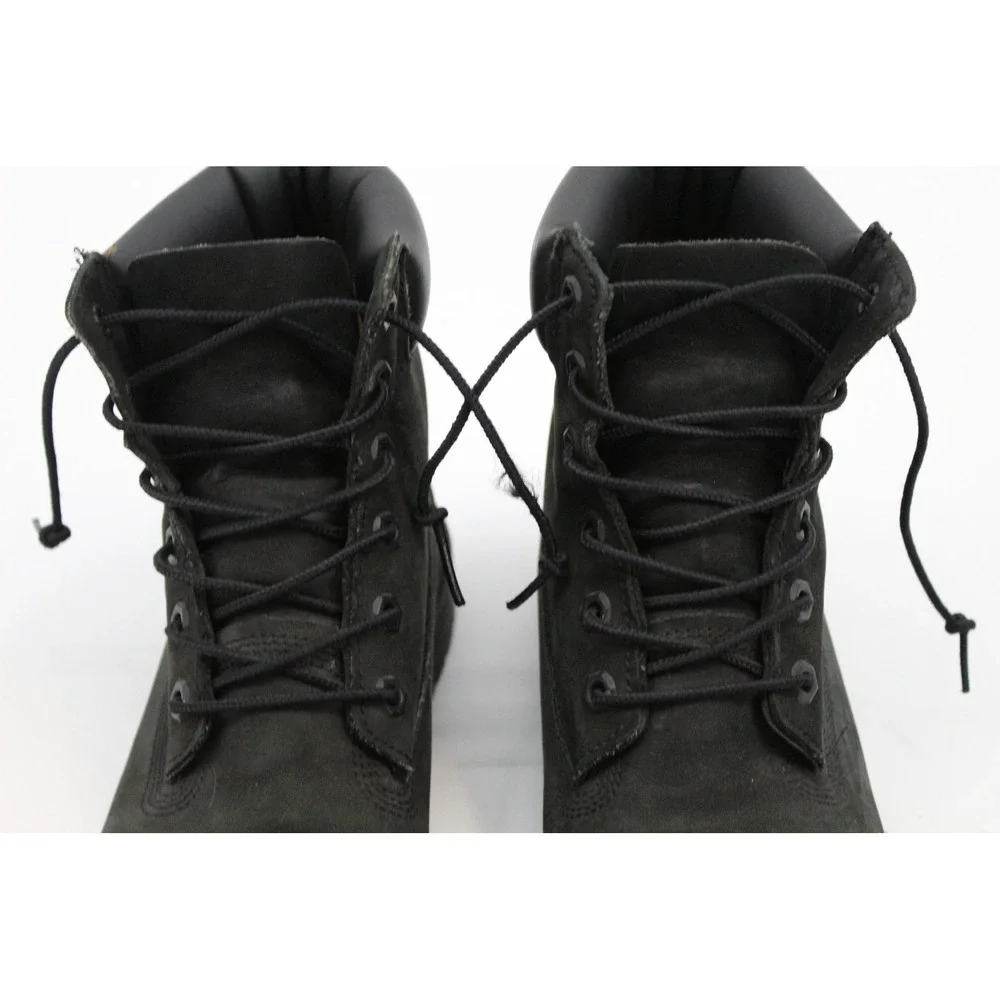 Timberland 6-inch Premium Waterproof Boots Black Nubuck 12907 Mens 6.5 M